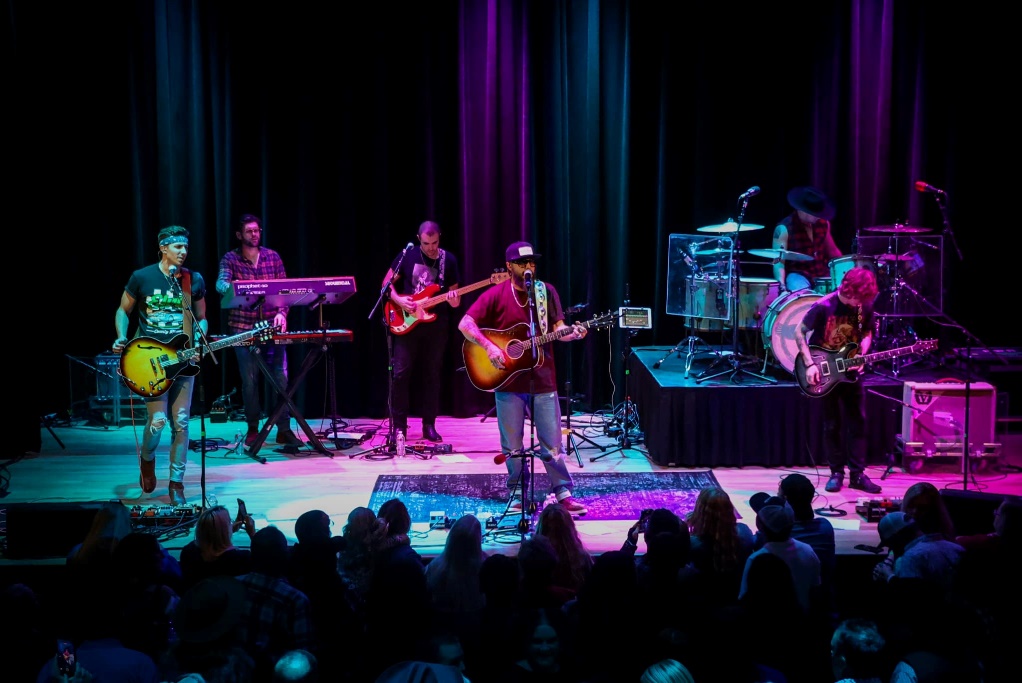 Musicians on stage